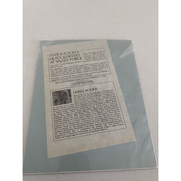 Darell Koons Art Print Washingtons Headquarters Valley Forge RARE Listed Artist - Picture 6 of 9